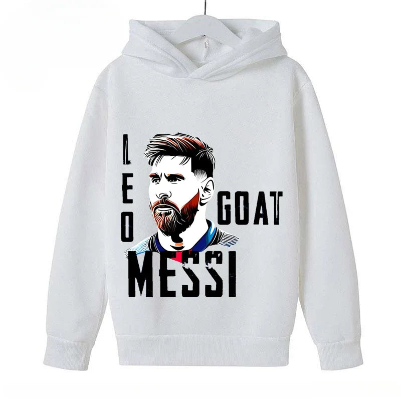 Sweat à capuche Messi pour garçons et filles : vêtements de sport pour enfants